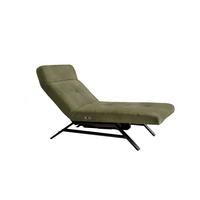 LIEGE MIT MOTORISCHER RELAXFUNKTION AMERIVA Dunkelgrün Velvet Relaxfunktion - Dunkelgrün/Schwarz, Textil (80/110/158cm) - KAWOLA