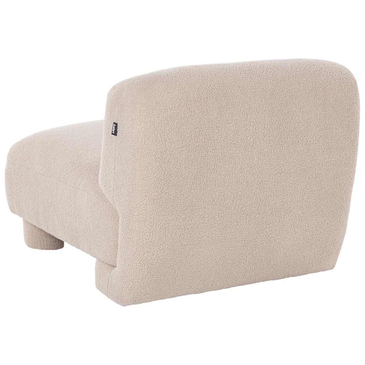 SESSELMODUL Bouclé Beige Mjalbi - Beige, Textil (81/69/91cm) - Beliani