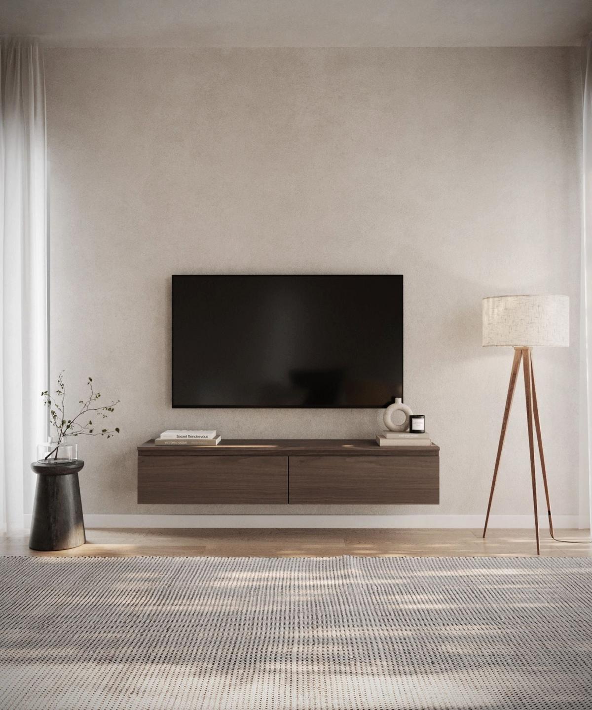TV-LOWBOARD Bemmi Walnuss Wisconsin 150 cm - Dunkelbraun, Holzwerkstoff (150/28.4/31.8cm) - Selsey