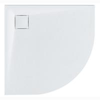 DUSCHWANNE 90/90/3 cm Weiß Paron - Weiß, Kunststoff (90/3/90cm) - Beliani
