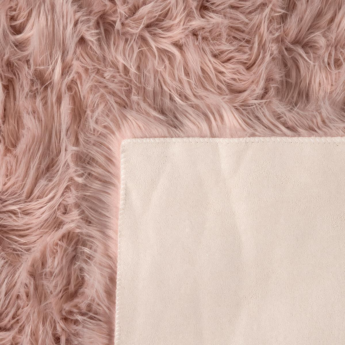 HOCHFLORTEPPICH Waschbar, einfarbig, Rosa, Ø 60 cm - Rosa, Textil (60/60cm) - KADIMA DESIGN