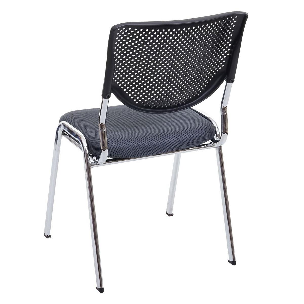 BESUCHERSTUHL Grau 4er-Set - Grau, Textil (49/83/58cm) - MCW