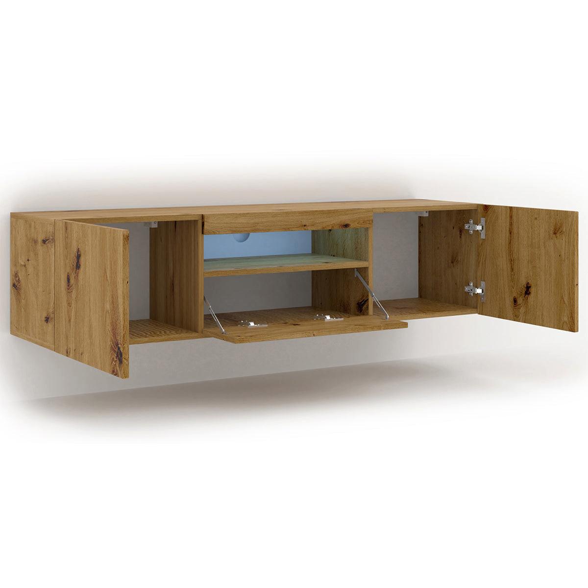 TV-MÖBEL Aurus Holz - Braun, Holzwerkstoff (150/36/37cm) - Petits-meubles