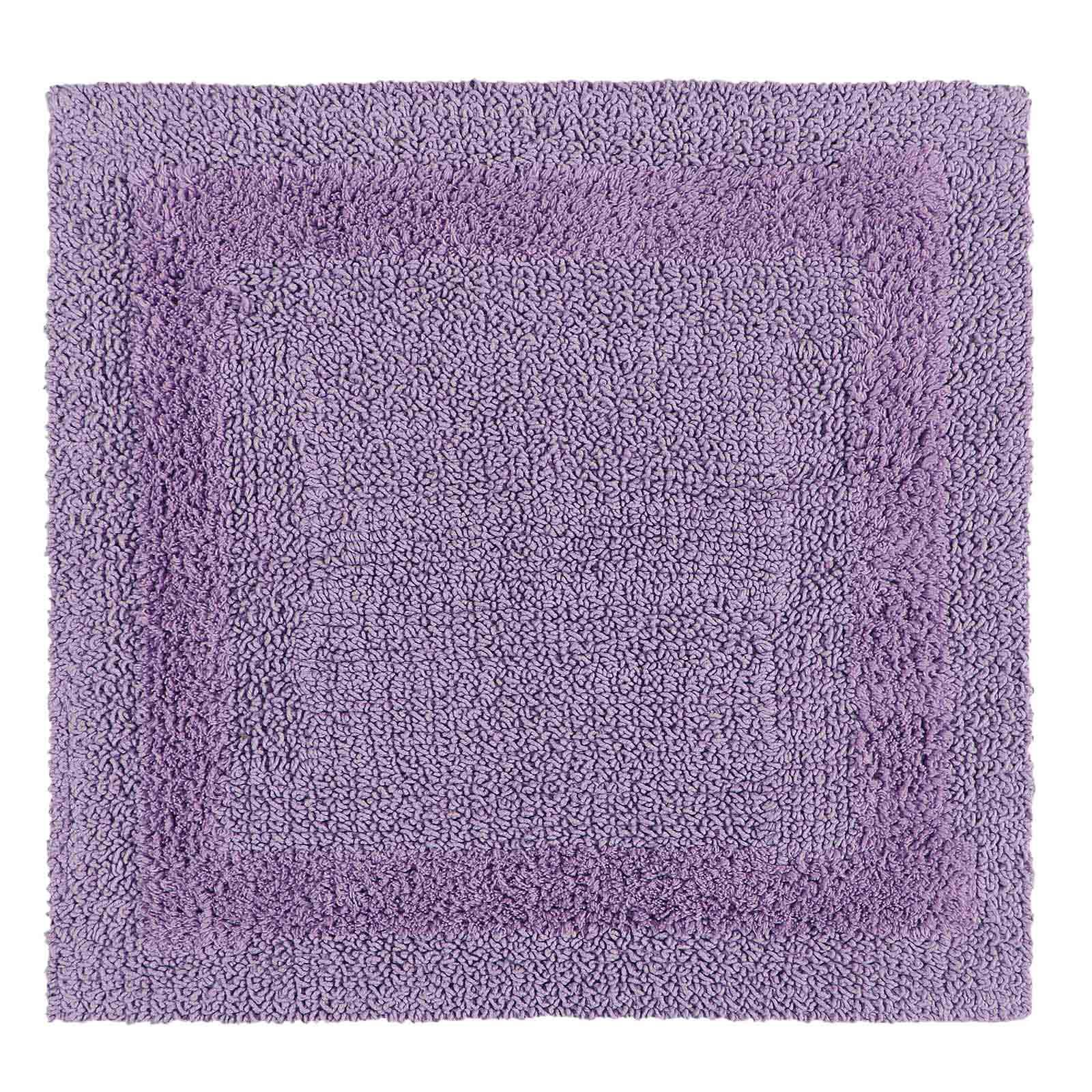 DUSCHVORLEGER 50/50 cm, 100% Baumwolle, wendbar - Flieder, Textil (50/50cm) - Homescapes