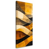 LEINWANDBILD 3D und geometrisch 30x90cm - Gelb, Textil (30/90cm) - Feeby