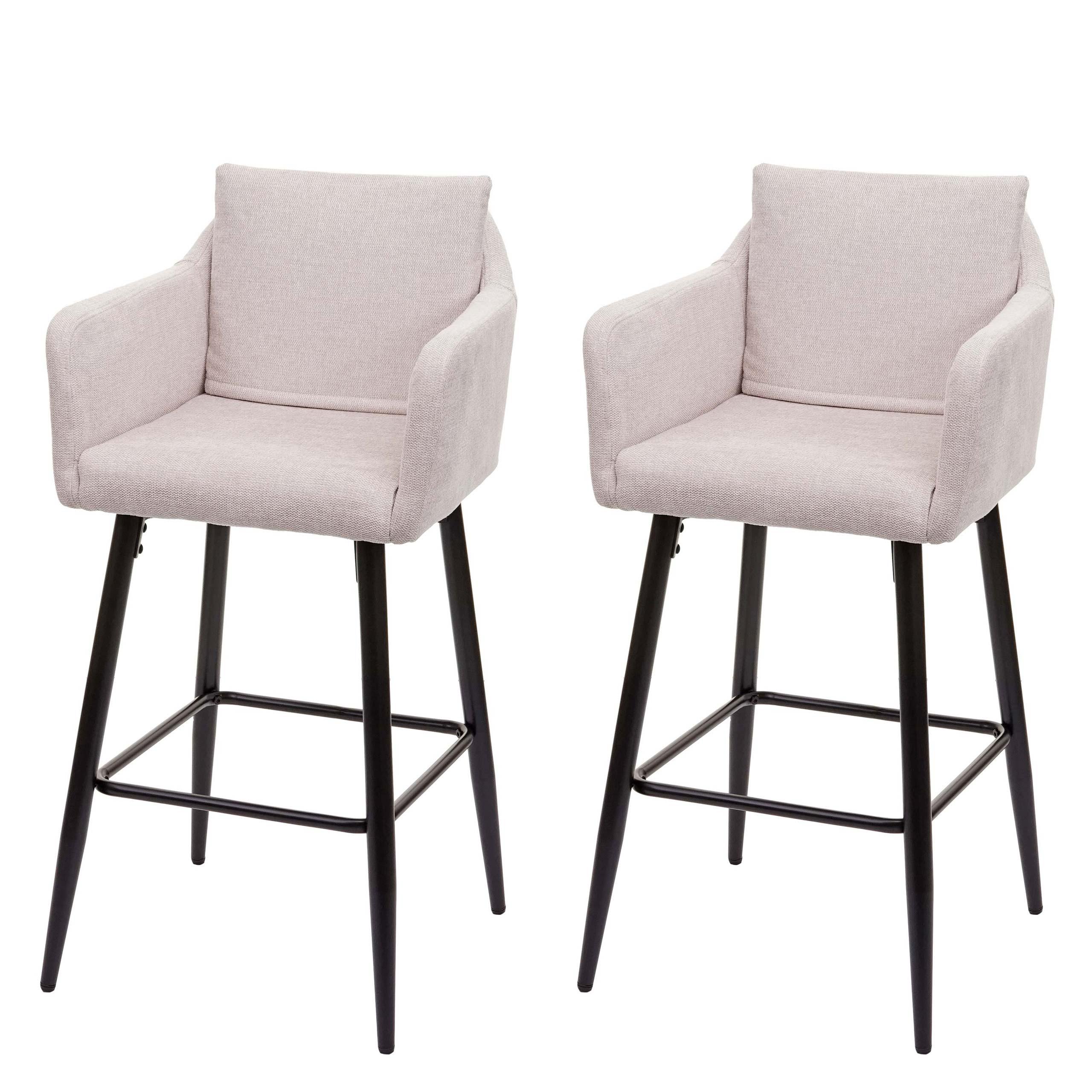 BARHOCKER Cremeweiß 2er-Set - Weiß, Textil (54/105/53cm) - MCW