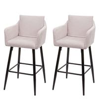 BARHOCKER Cremeweiß 2er-Set - Weiß, Textil (54/105/53cm) - MCW