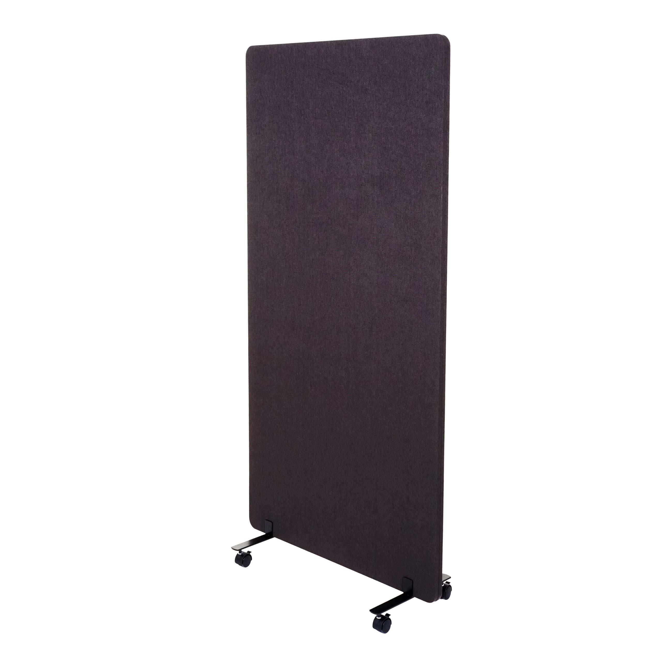 AKUSTIK-TRENNWAND Dunkelbraun - Dunkelbraun, Textil (80/167/39cm) - MCW