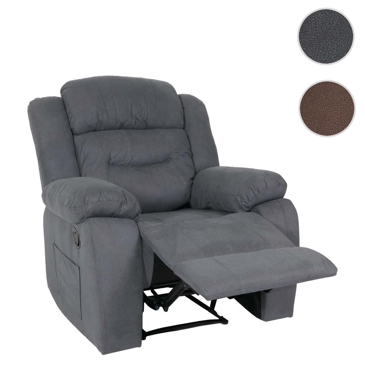 FERNSEHSESSEL XXL Grau - Grau, Textil (95/103/88cm) - MCW