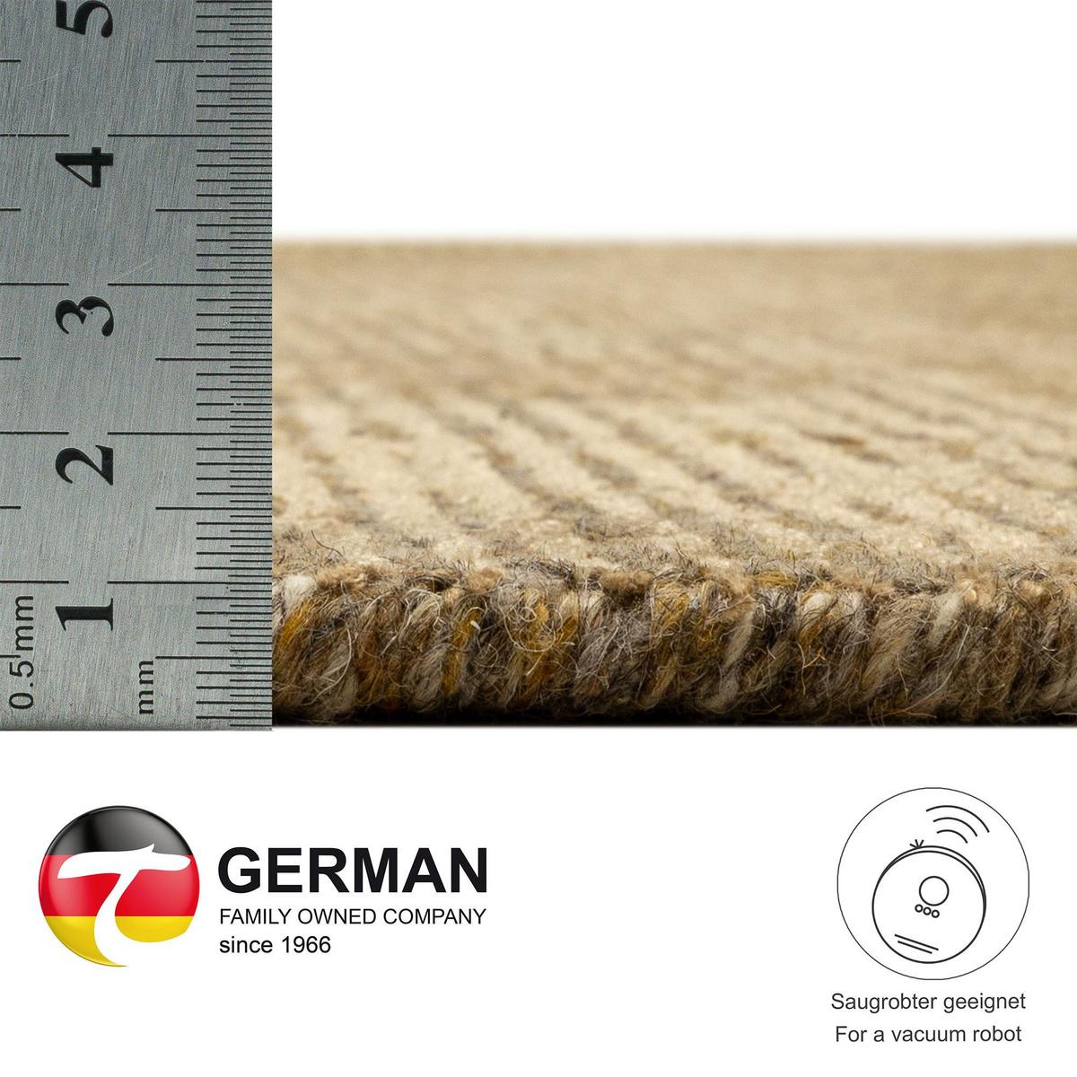 HANDWEBTEPPICH Venus 170x240 cm - Goldfarben, Textil (170/240cm) - THEKO