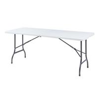 KLAPPTISCH Ljusnarsberg - Weiß, Kunststoff/Metall (180/75/72cm) - [en.casa]