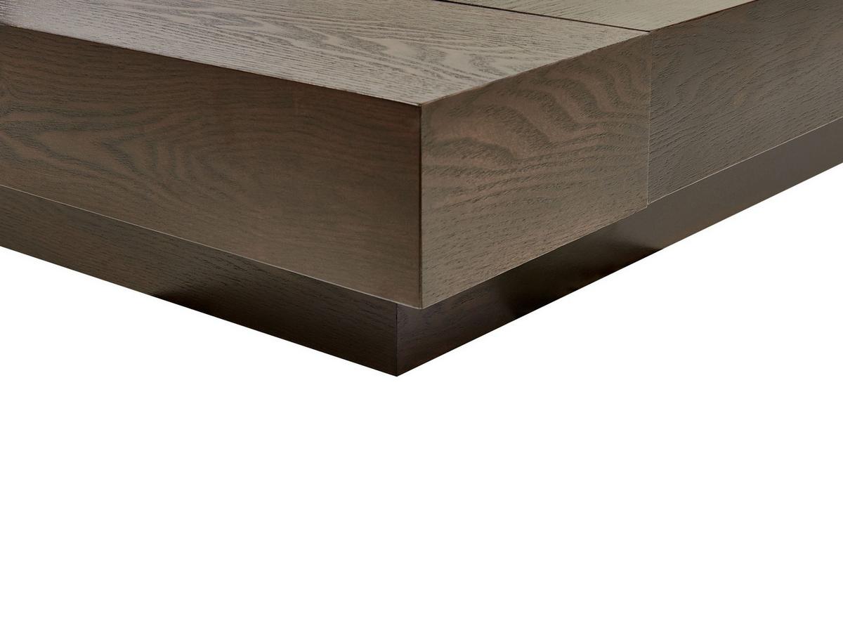 BETT mit Lattenrost 160x200 cm Dunkler Holzfarbton Zen - Dunkelbraun, Holzwerkstoff (160/200cm) - Beliani