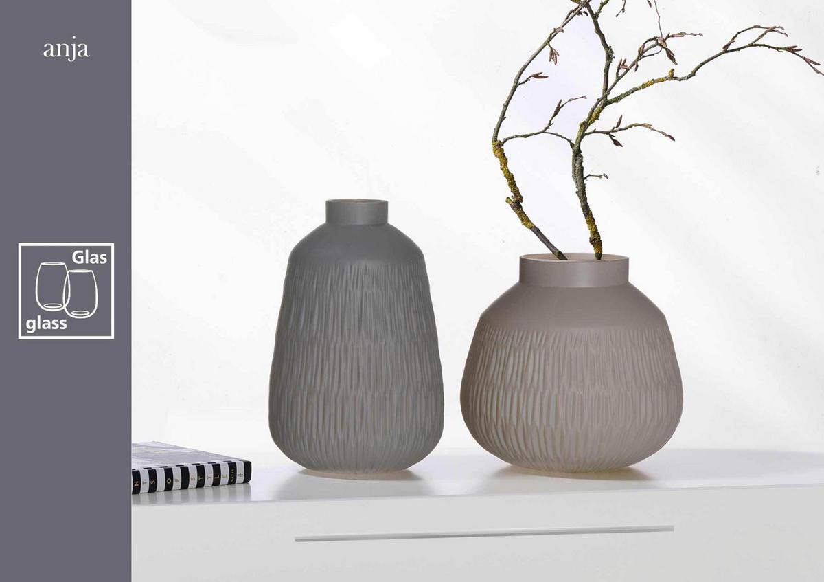 VASE Anja grau 32,5 cm - Grau, Glas (21.5/32.5cm) - Ritzenhoff Breker