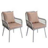GARTENSTUHL Grau, Taupe - Taupe/Grau, Textil (54/81/62cm) - MCW