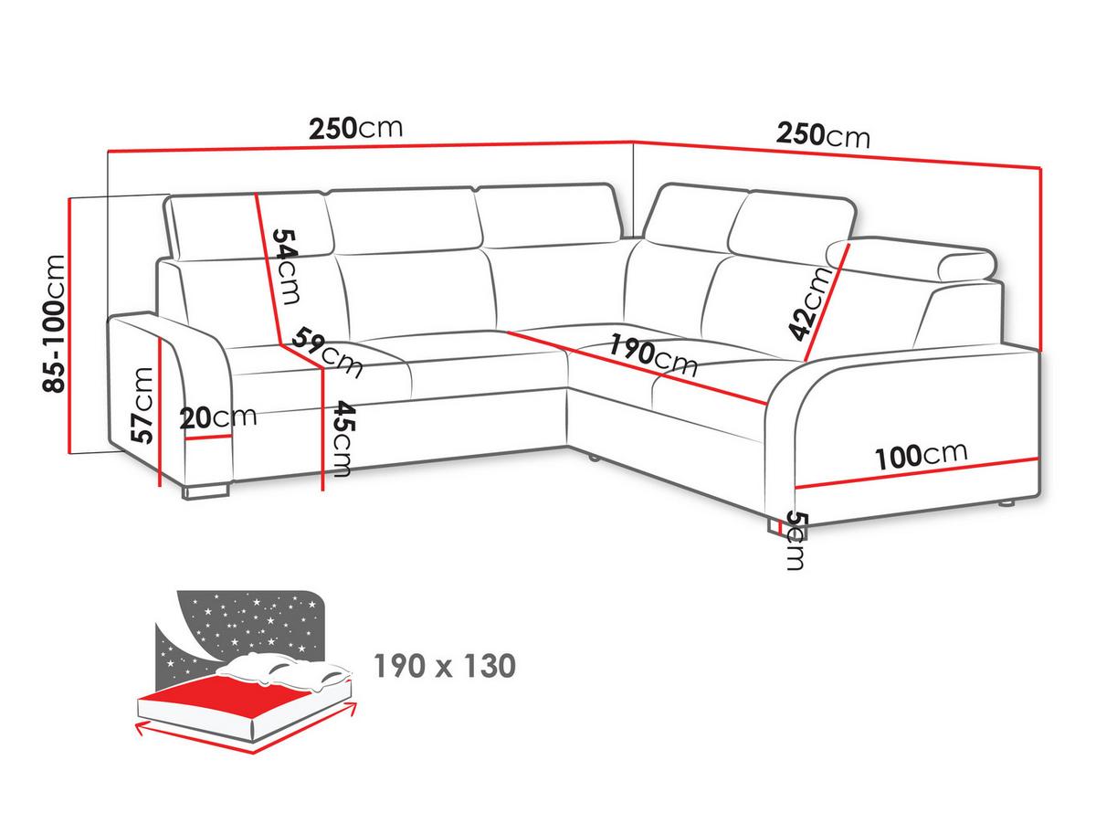 ECKSOFA Oslo 2rR2p - Silberfarben/Naturfarben, Holz/Kunststoff (250/250cm) - MIRJAN24