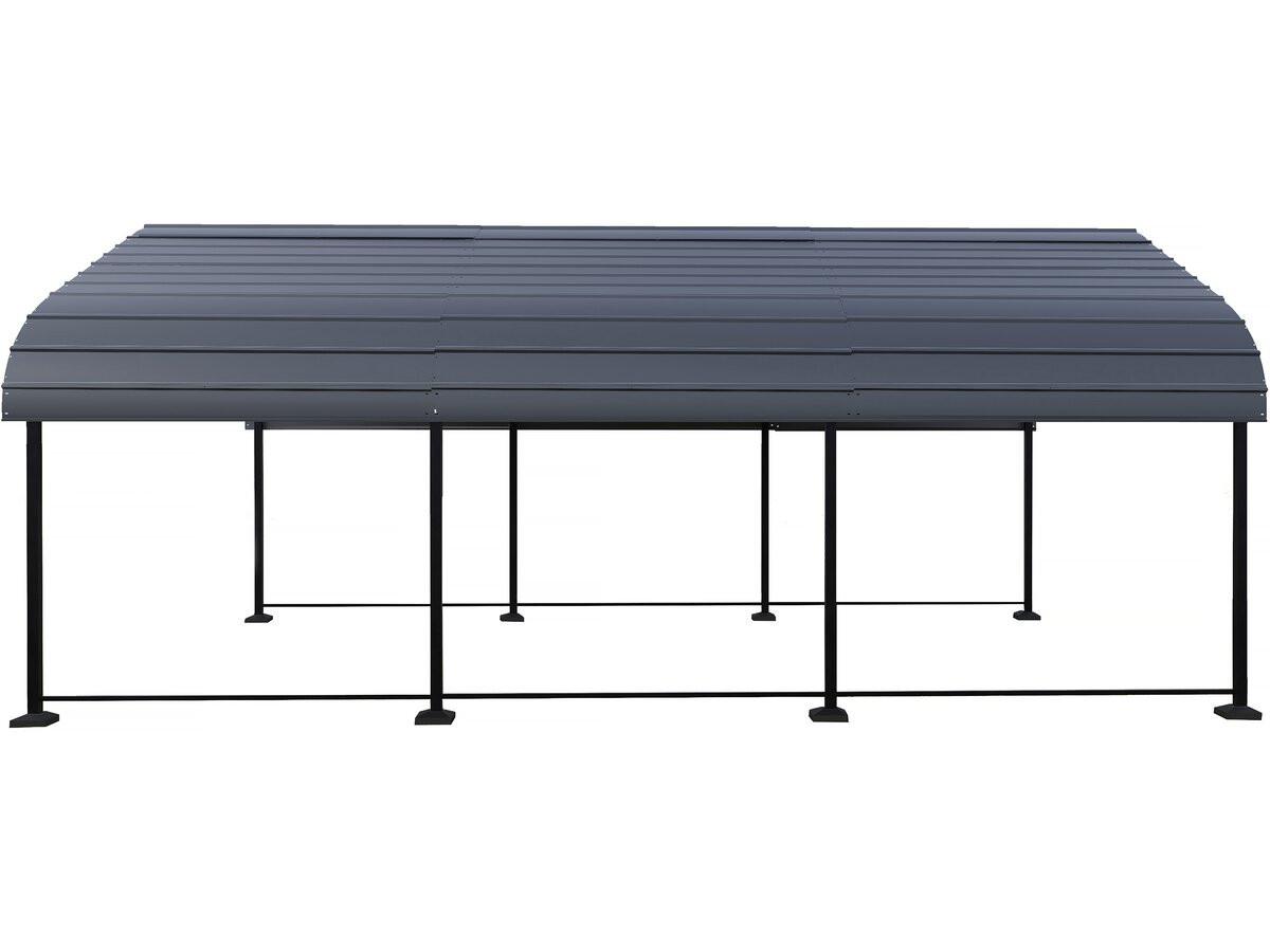 CARPORT AUTO phoenix Grau - Grau, Holz (450/265/300cm) - Habitat Garten