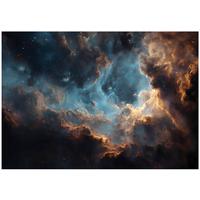 FOTOTAPETE Kosmos Wolken Blau 150x105 cm - Multicolor, Papier (150/105cm) - Wallarena
