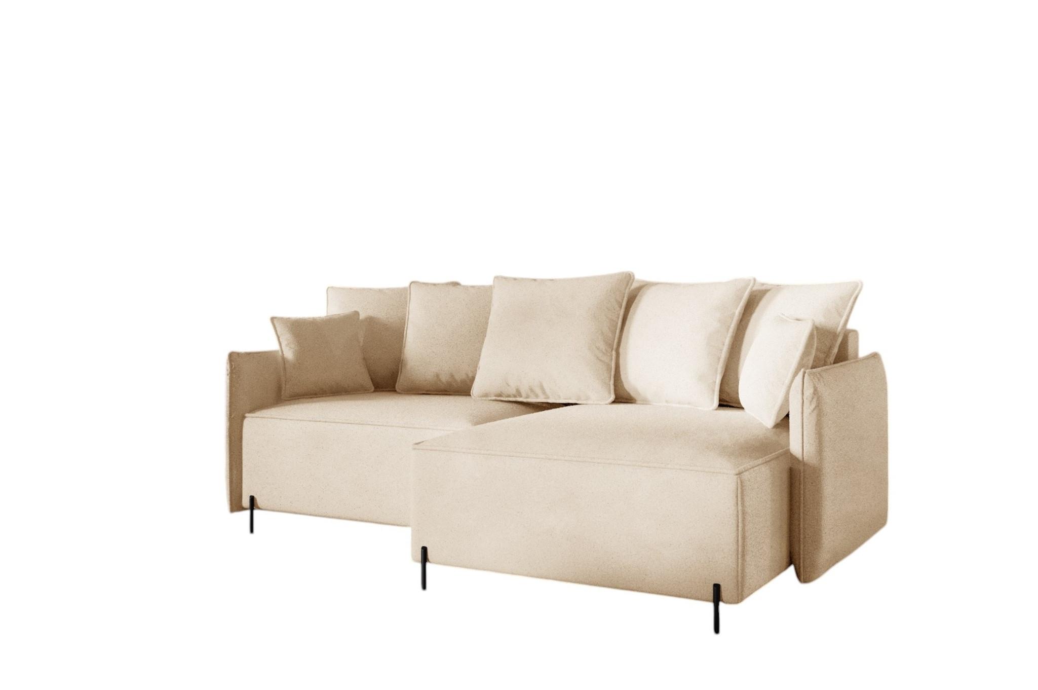 ECKSOFA Betto - Beige, Holzwerkstoff/Textil (221/148cm) - Fun Möbel