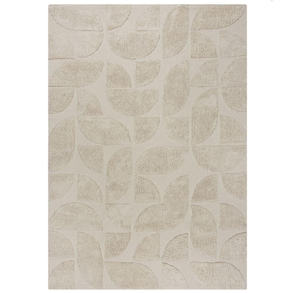 BAUMWOLLTEPPICH handgewebt ITCHEN, abstrakt, Natur, 200 x 290 cm - Beige, Textil (200/290cm) - KADIMA DESIGN