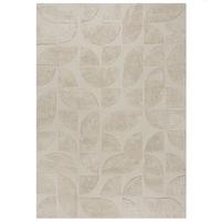 BAUMWOLLTEPPICH handgewebt ITCHEN, abstrakt, Natur, 200 x 290 cm - Beige, Textil (200/290cm) - KADIMA DESIGN