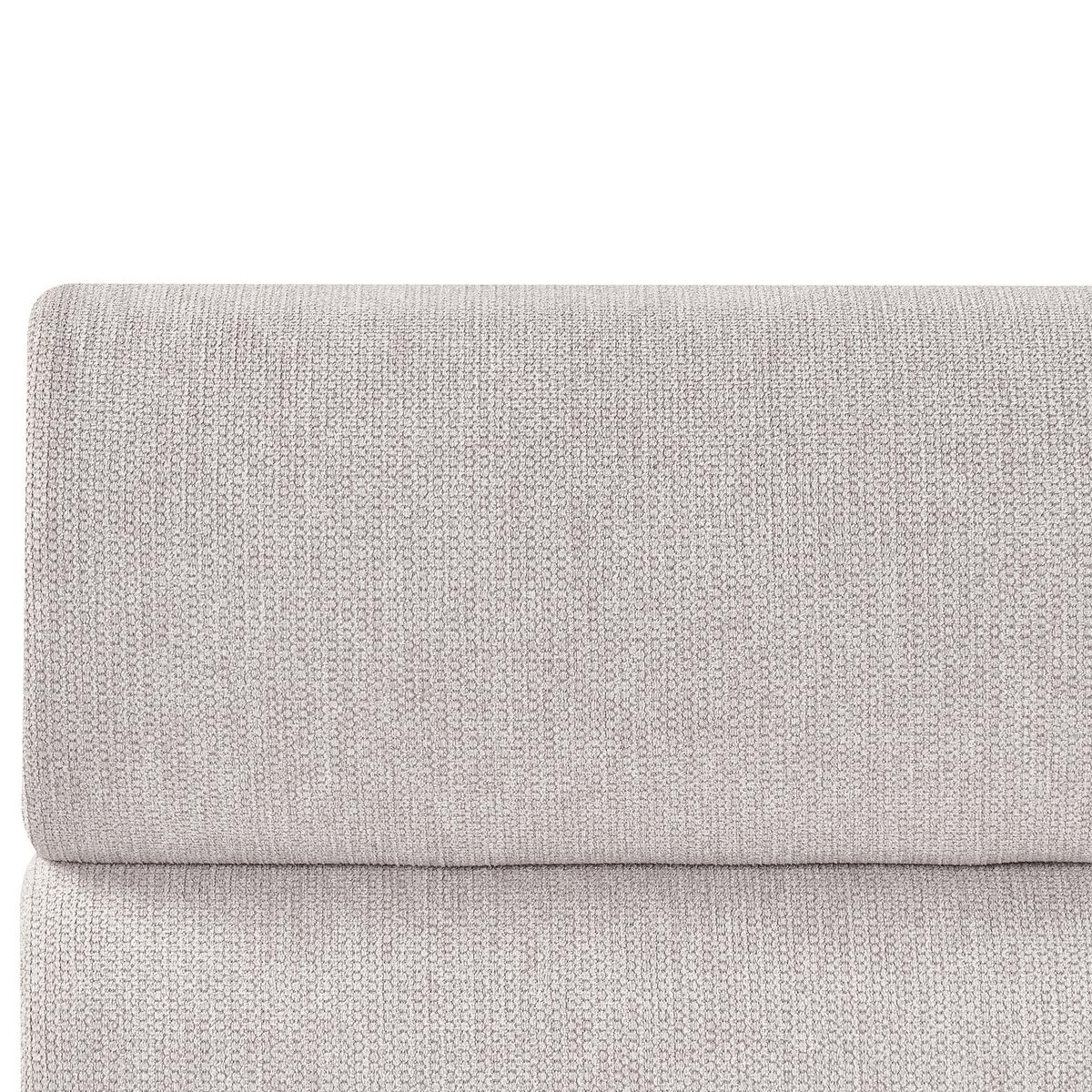 BETT mit Stauraum 140/200 cm Kunstleinen Hellgrau Bonifacio - Hellgrau, Textil (140/200cm) - Beliani