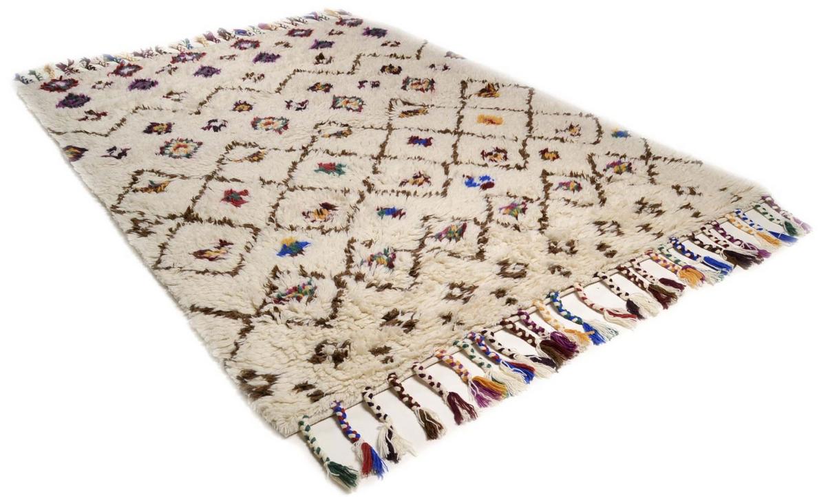 WEBTEPPICH Nomadic-Design 190x290 cm - Beige, Textil (190/290cm) - THEKO