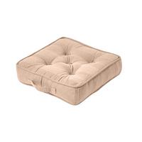 SITZKISSEN Rajput beige 40/40/8 cm - Hellbraun, Textil (40/40/8cm) - Homescapes