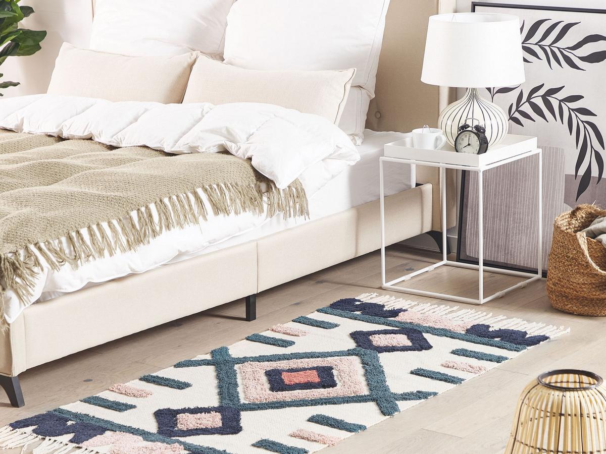 KURZFLOR-TEPPICH Kozlu 150/80 cm - Multicolor, Textil (80/150cm) - Beliani