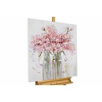 ÖLGEMÄLDE 80/80 cm - Pink, Holz/Textil (80/80cm) - KUNSTLOFT