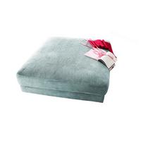 BIG HOCKER MADELINE Hellblau Cord - Hellblau, Textil (120/43/120cm) - KAWOLA