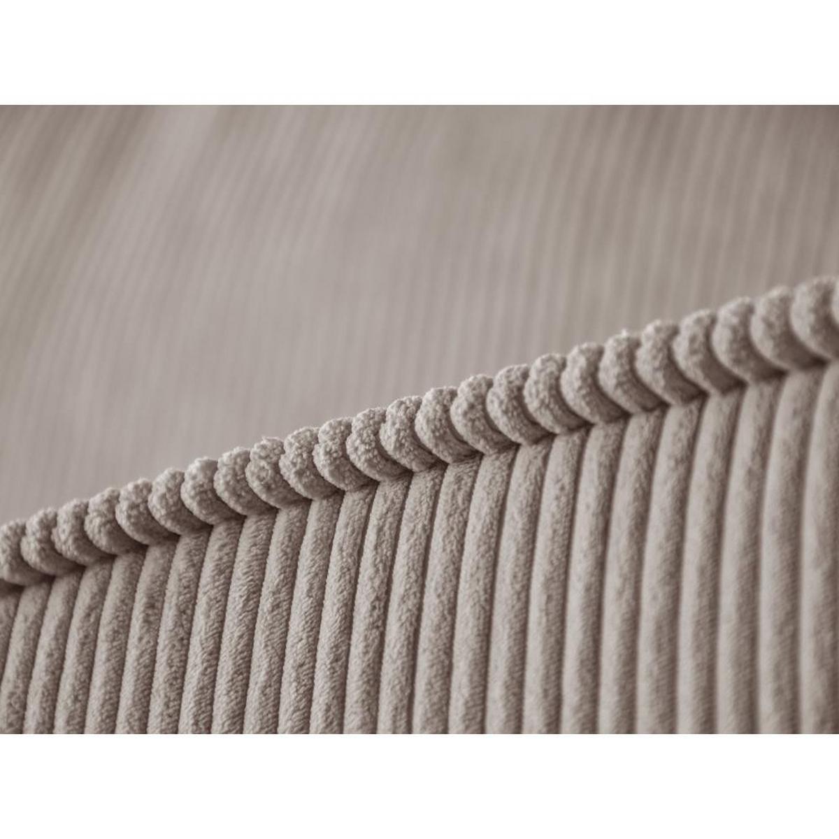ECKSCHLAFSOFA mit Schlaffunktion Hektor, 247 cm, Ottomane 70 cm, cappuccino - Schwarz/Cappuccino, Kunststoff/Textil (247/152cm) - Beautysofa
