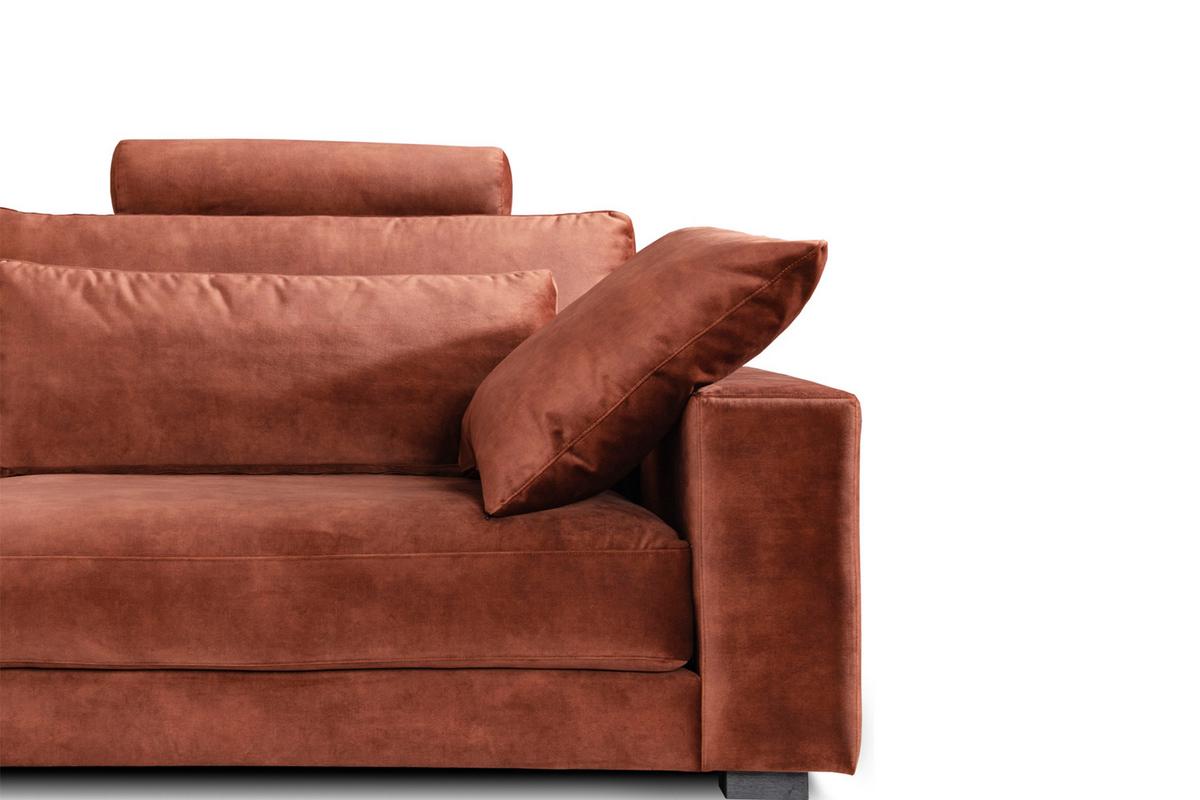 ECKSOFA ETICO Braun Velvet - Schwarz/Braun, Textil (513/330cm) - KAWOLA