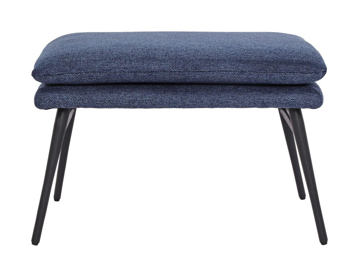 HOCKER Blau - Blau, Textil (56/38/40cm) - MCW