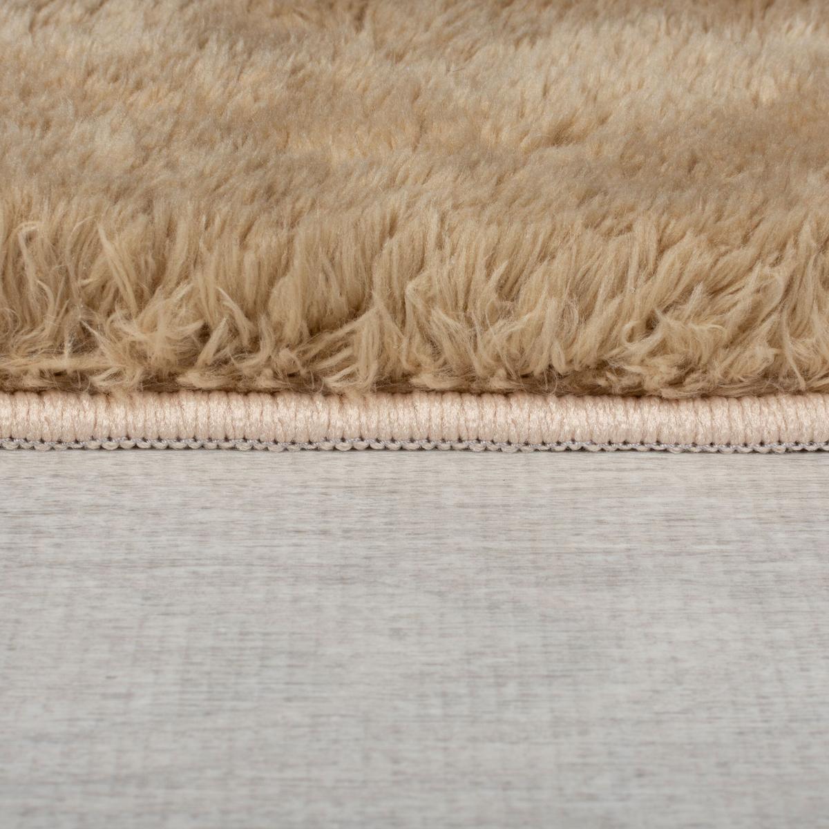 TEPPICH Waschbar LUNE, einfarbig, Mokka, 160 x 230 cm - Braun, Textil (160/230cm) - KADIMA DESIGN