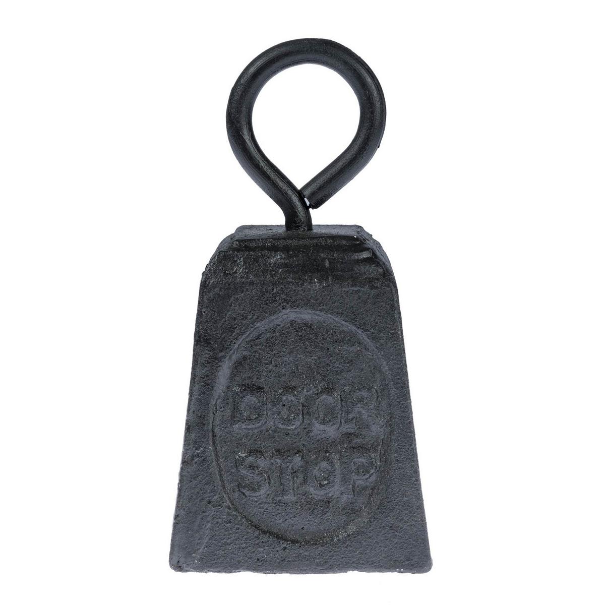 TÜRSTOPPER Gewicht - Schwarz, Metall (7/7cm) - Homescapes