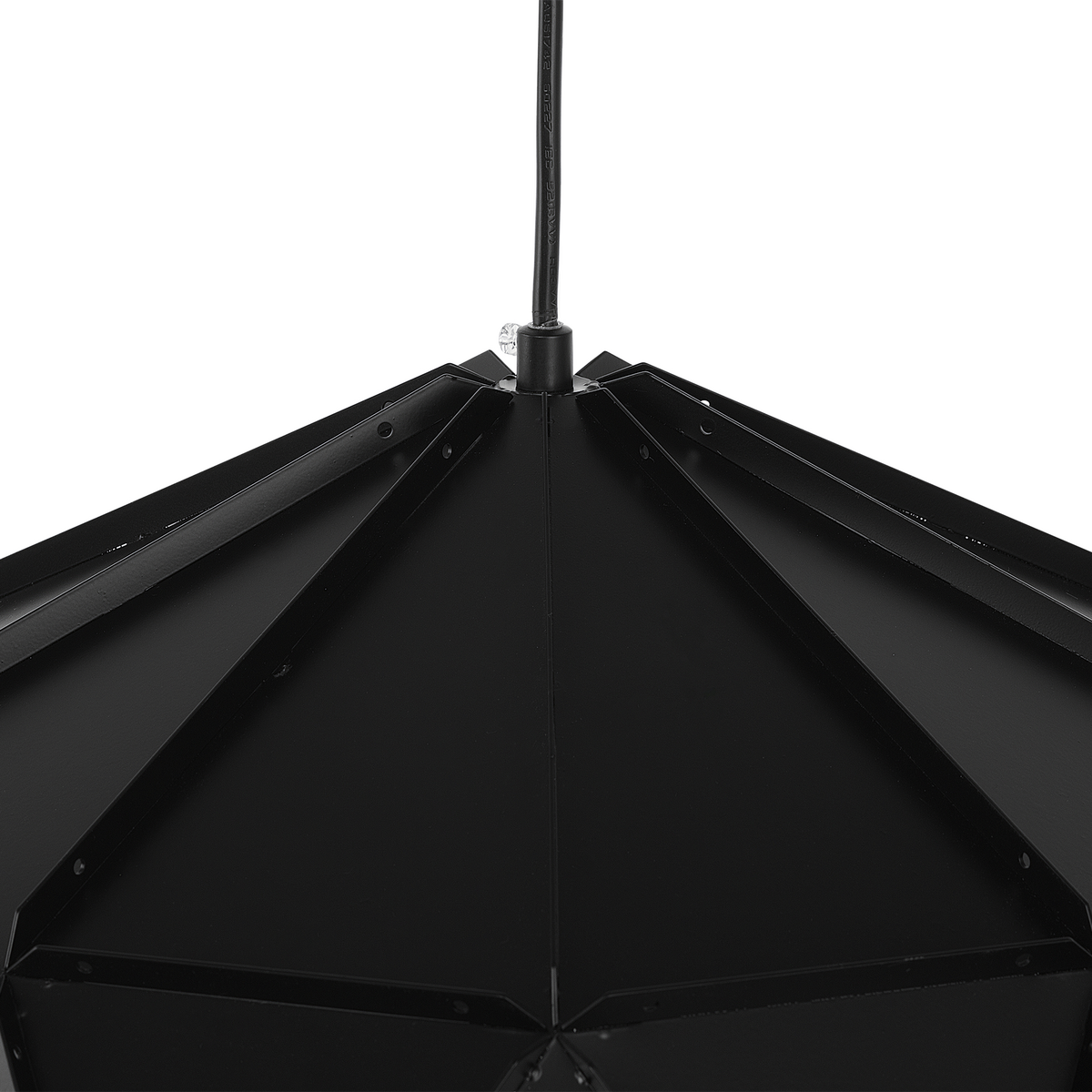 HÄNGELEUCHTE Senia 45/45/120 cm - Schwarz, Metall (45/45/120cm) - Beliani