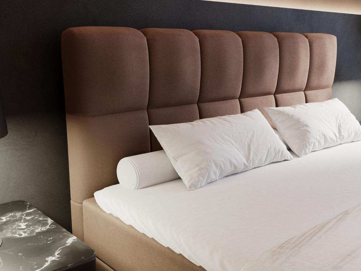 BOXBETT Alicante 140x200 Braun - Braun, Holz/Textil (140/200cm) - Graingold