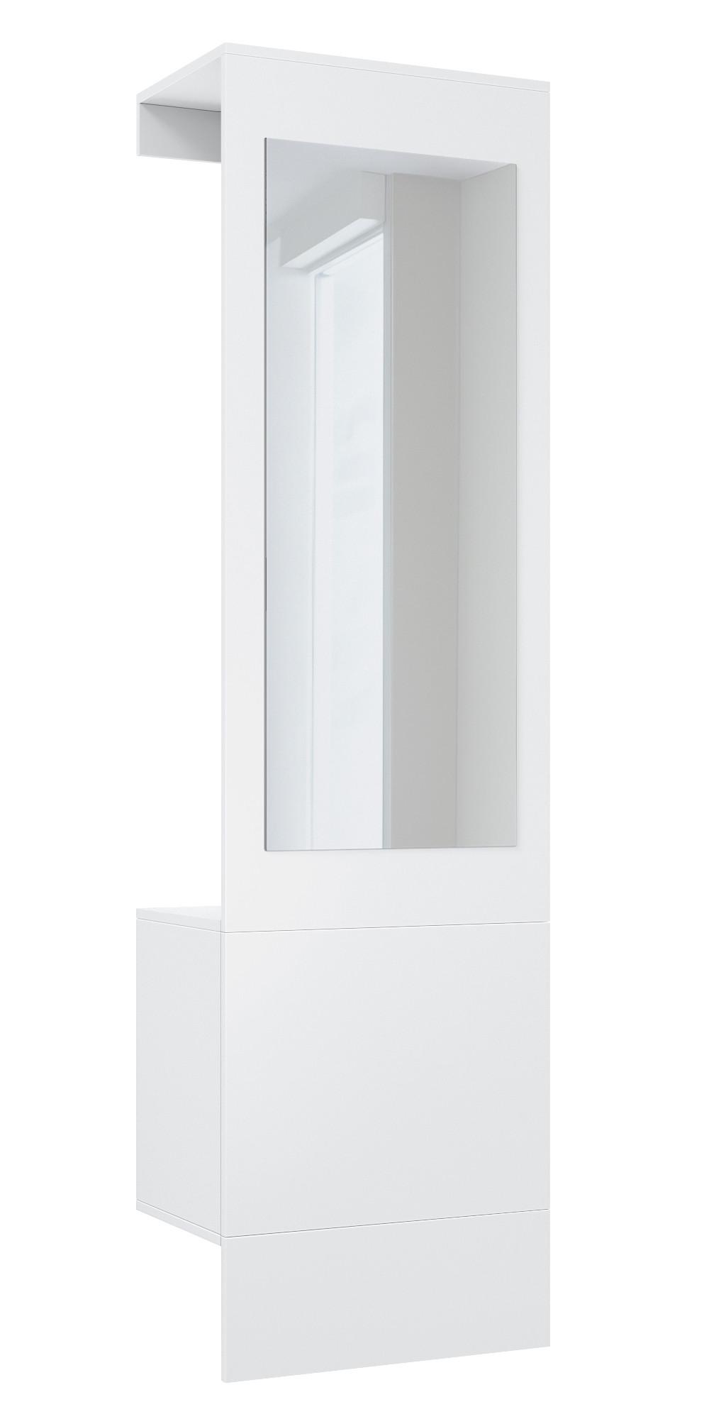 GARDEROBE Carlton Weiß matt - Weiß, Holzwerkstoff (52/193/35cm) - Vladon