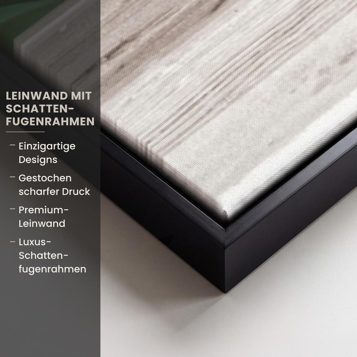 LEINWAND Bilder mit Rahmen - Hortensie - Durchsichtig - Blumen - Sommer - Lila - Weg - 80x120 - Lila, Textil (80/120cm) - MuchoWow