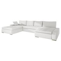 WOHNLANDSCHAFT Caro Premium - Silberfarben/Creme, Holz/Textil (394/80/213cm) - MIRJAN24