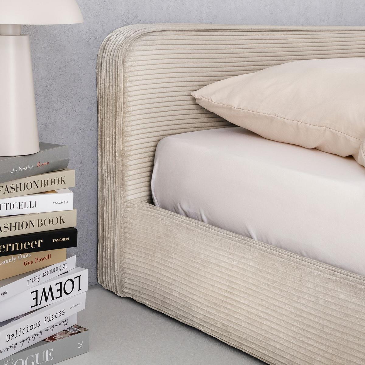 POLSTERBETT CURSIO 140X200 CM - Beige, Textil (140/200cm) - IDIMEX