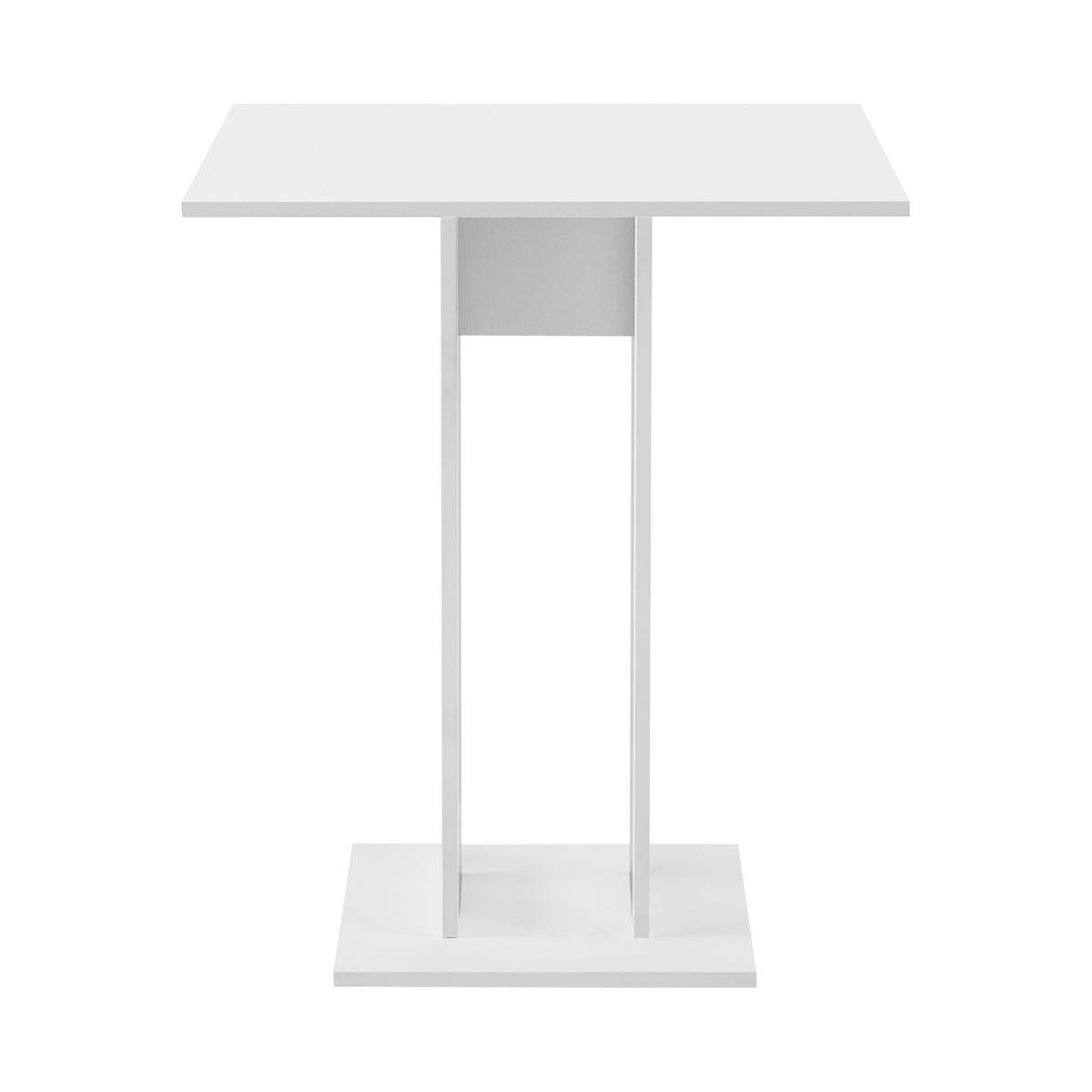 KÜCHENTISCH Lindesnes - Weiß, Holzwerkstoff (65/65/78cm) - [en.casa]