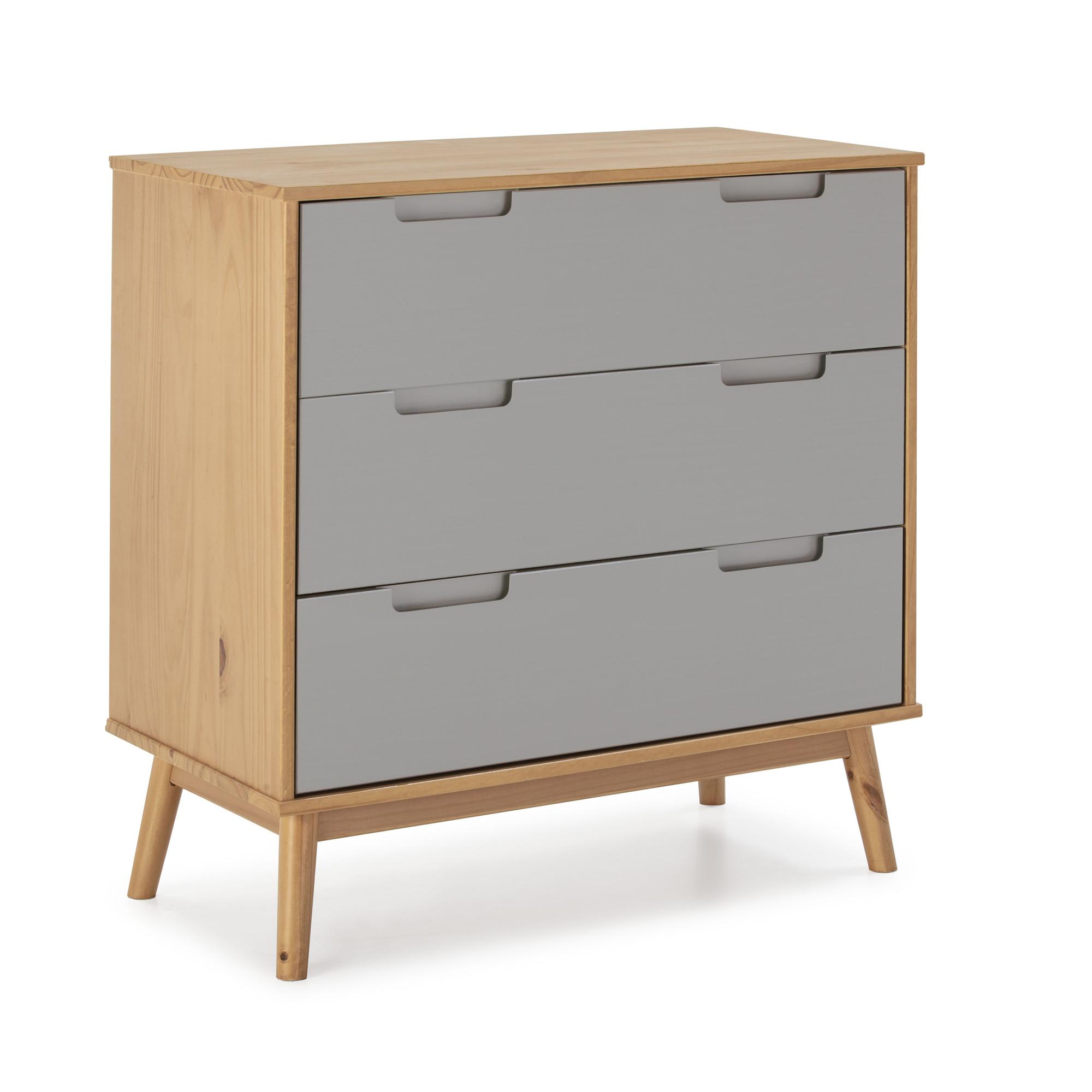 KOMMODE 80/82/40 Bruce - Wildeiche, Holz (80/82/40cm)