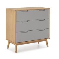 KOMMODE 80/82/40 Bruce - Wildeiche, Holz (80/82/40cm)
