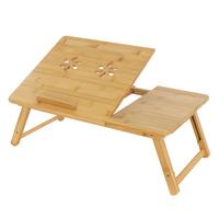 LAPTOPTISCH Natur aus Bambus höhenverstellbar & klappbar - Naturfarben, Holz (74/34.5/27cm) - ML-DESIGN