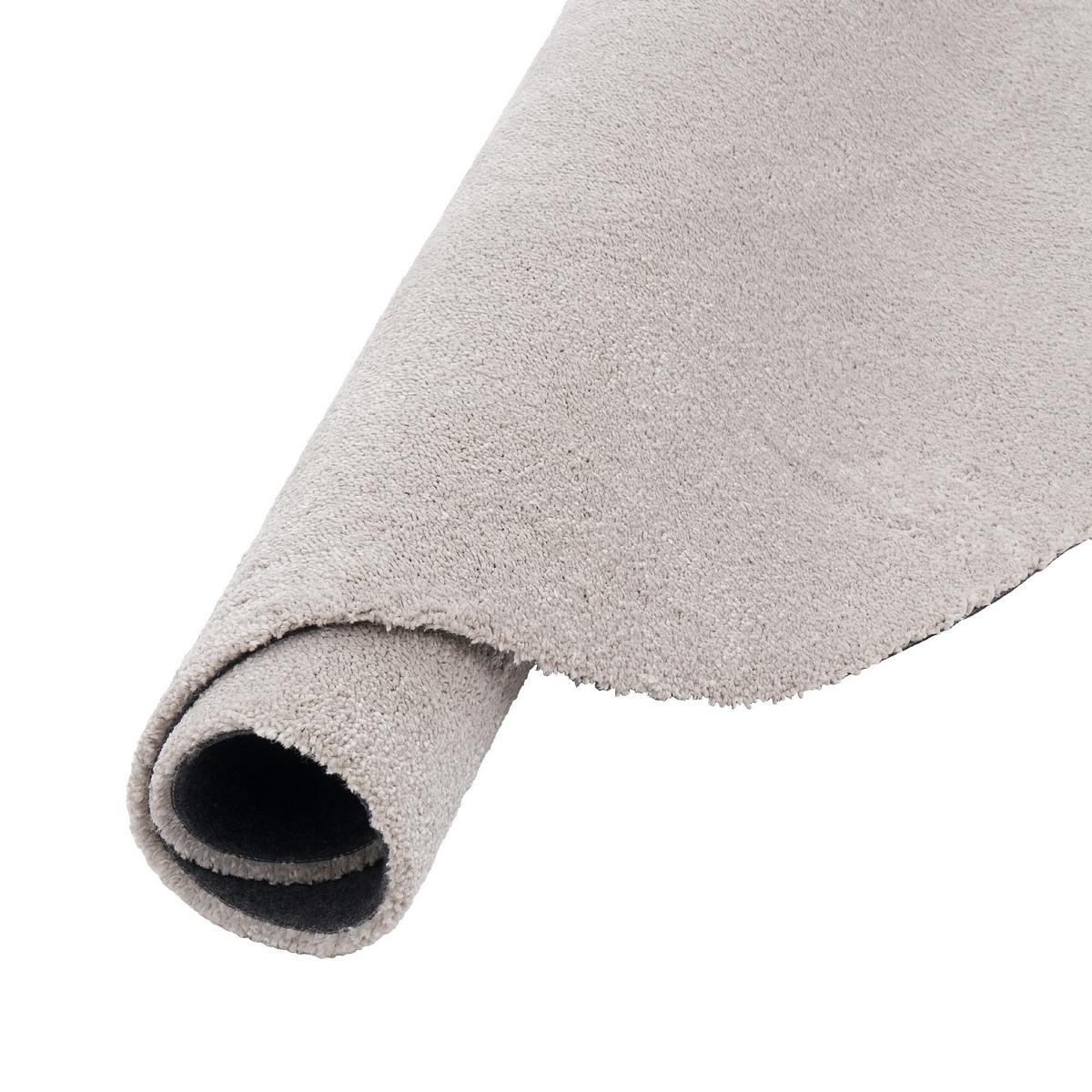 SUPER SOFT HOCHFLORTEPPICH LIVORNO RUND - Grau, Textil (100/100cm) - Snapstyle