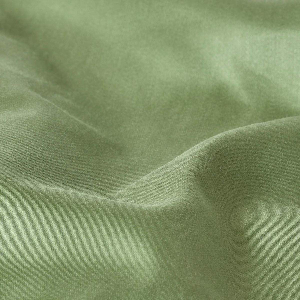 BIO-KISSENBEZUG Satin mit Stehsaum, Fadendichte 400 - Grün, Textil (48/74cm) - Homescapes