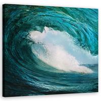 WANDBILD landschaften blau - Blau, Textil (30/30cm) - Feeby