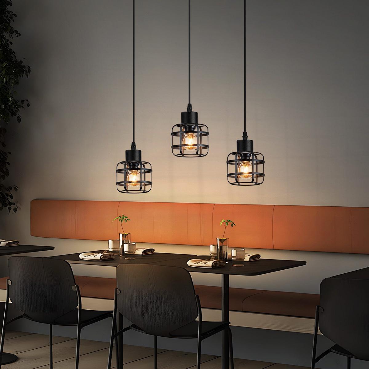 PENDELLEUCHTE BARR Ⅲ 43/10/140 cm - Schwarz, Metall (43/10/140cm) - Nettlife
