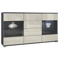 SIDEBOARD Bari Creme Hochglanz - Creme, Holzwerkstoff (138.5/75.5/35cm) - Vladon